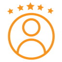 Rating employee icon