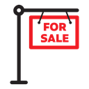 Real estate for sale sign 02 icon
