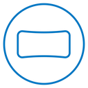 Rectangle panoramic icon