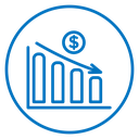Reduction chart 2 icon