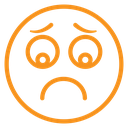 Regret expression icon