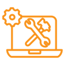 Repairing laptop icon