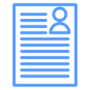 Resume Profile Document icon