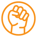 Riot sign icon