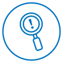 Risk analysis icon