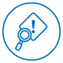 Risk analysis icon