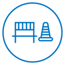 Road construction icon