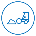 Road construction sign icon