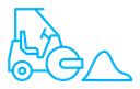 Road construction sign icon