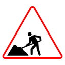 Road Work Ahead Sign icon