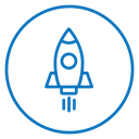 Rocket launch icon