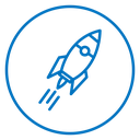 Rocket lunch icon