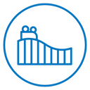 Roller coaster icon