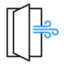 Room ventilation icon