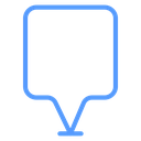 Rounded Marker Badge Color Outline icon