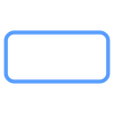 Rounded Rectangle Color Outline icon