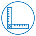 Ruler combined icon