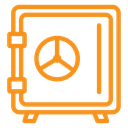 Safe vault box icon