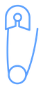 Safety pin icon