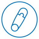 Safety pin icon