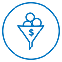 Sales funnel 6 icon