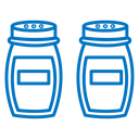 Salt and pepper shakers icon