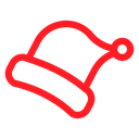 Santa Hat Color Outline icon