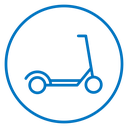 Scooter bike icon