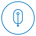 Scroll down computer mouse 2 icon