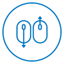 Scroll down up 2 icon