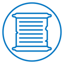 Scroll papyrus paper icon