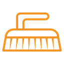 Scrubbing brush icon