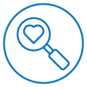 Search heart icon