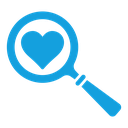 Search heart icon