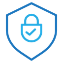 Secure Shield Padlock Check icon