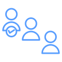 Selected Job Candidate Color Outline icon