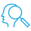 Self Research Head Magnifier icon