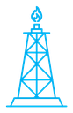Shale gas rig icon