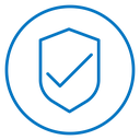 Shield check mark icon