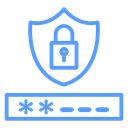 Shield Password Field Color Outline icon
