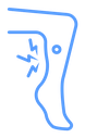 Shin pain Color Outline icon