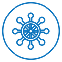 Ship wheel icon