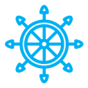 Ship wheel icon