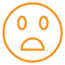 Shocked face icon