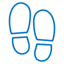 Shoe print icon