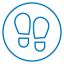 Shoe print icon