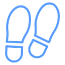 Shoe print icon