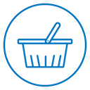 Shopping basket 3 icon