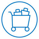 Shopping trolley icon