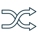 Shuffle icon